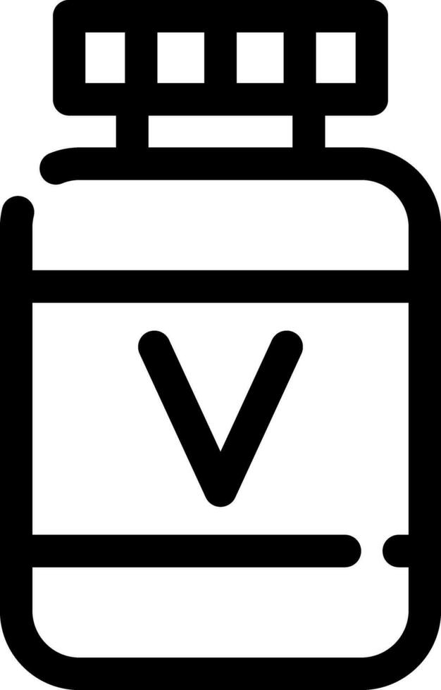 diseño de icono creativo de vitamina vector