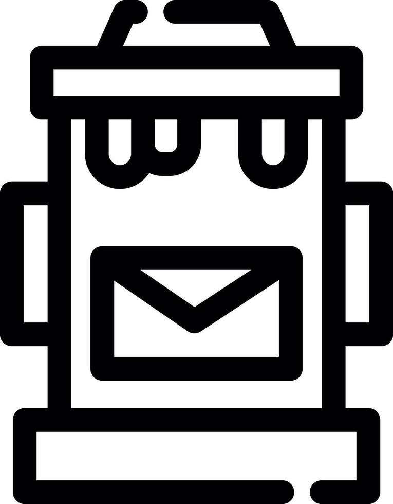 Postbox Creative Icon Design vector