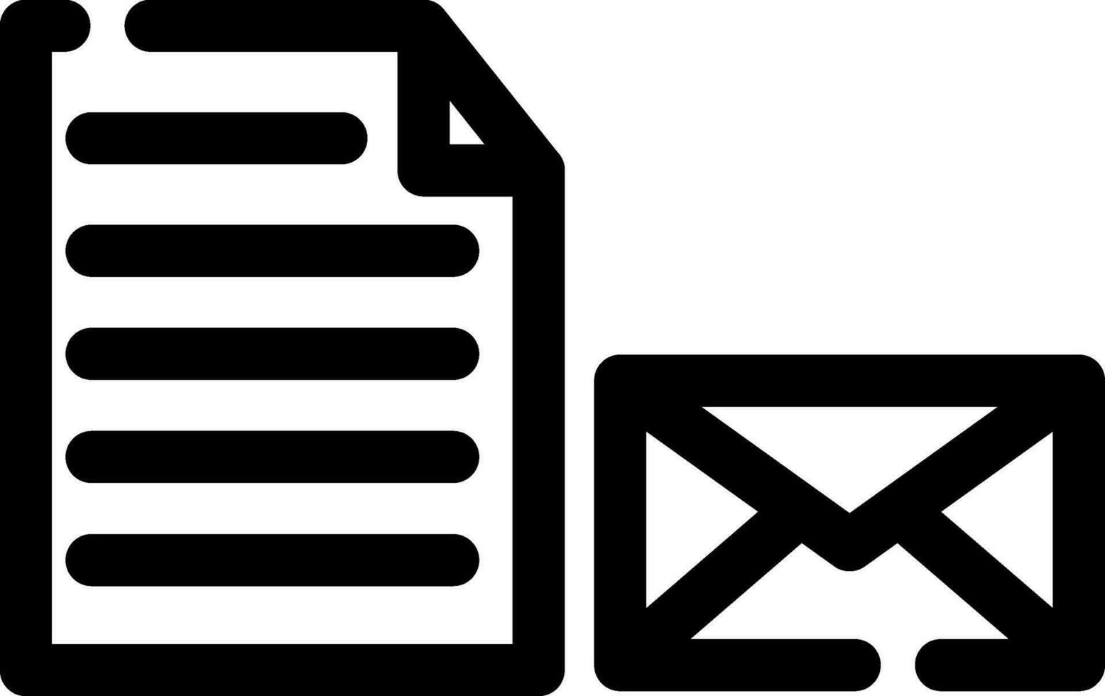 Mail Document Creative Icon Design vector