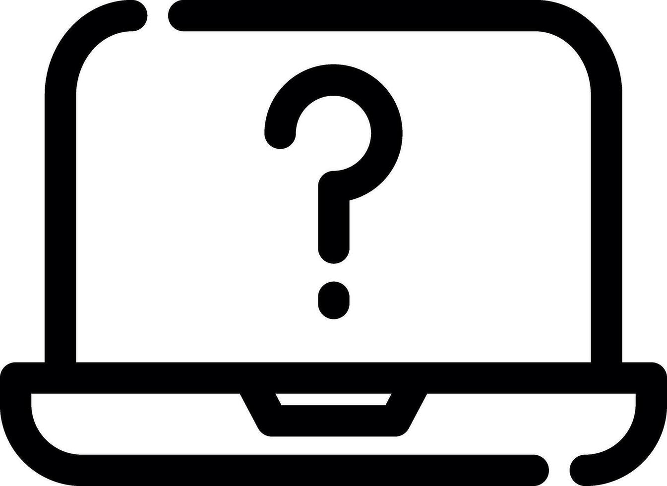 Question Mark Creative Icon Design vector