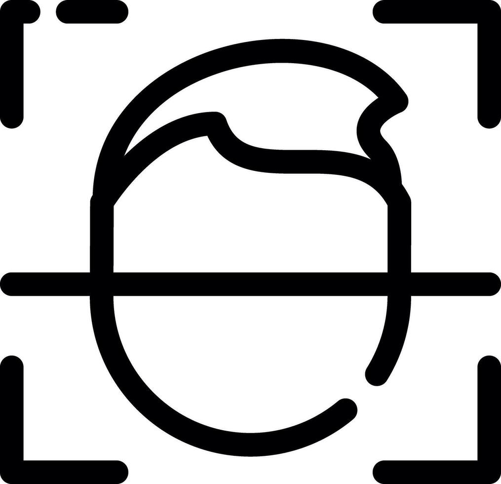 Face Id Creative Icon Design vector