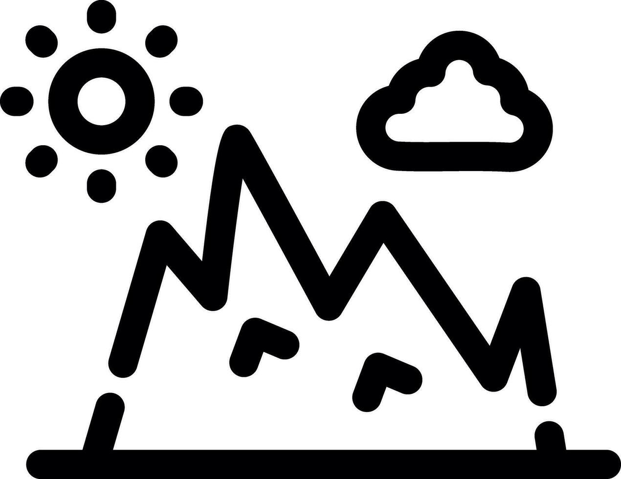 Mountain Creative Icon Design vector