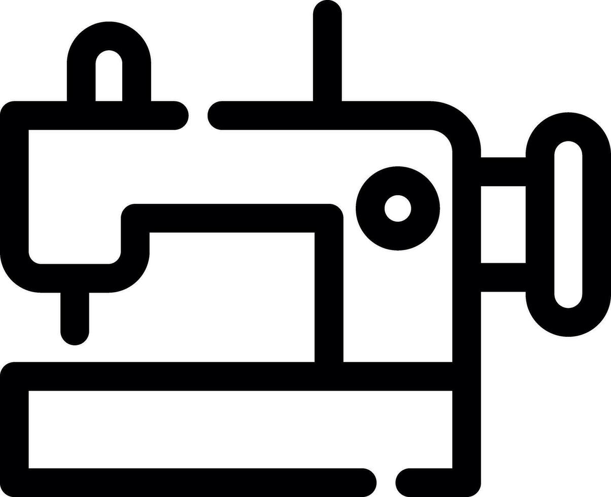 Sewing Machine Creative Icon Design vector