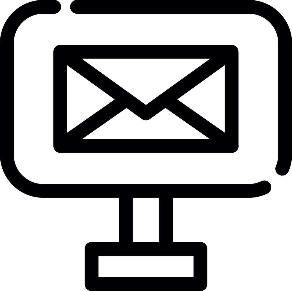 Digital Email Creative Icon Design vector