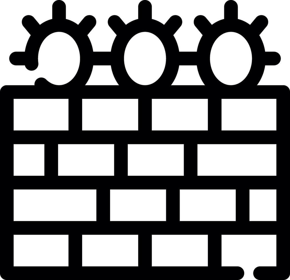 Barbed Wire Creative Icon Design vector