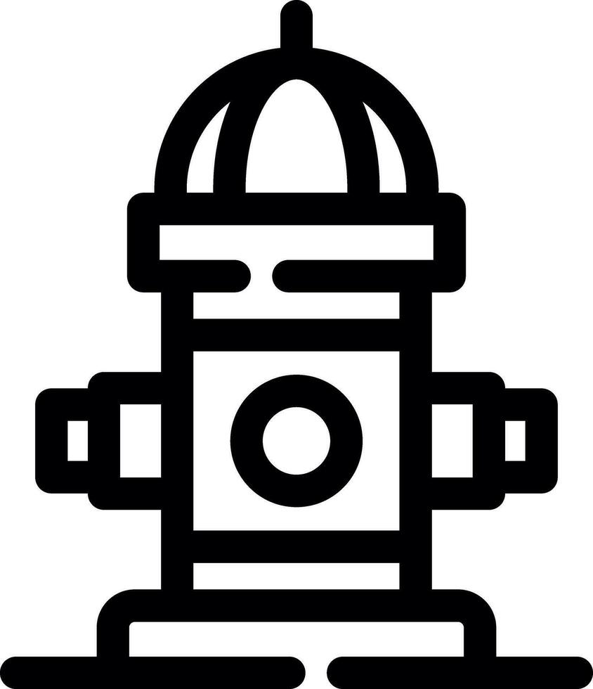 Fire Hydrant Creative Icon Design vector