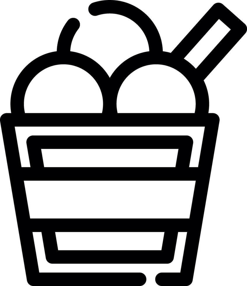 Ice Cream Creative Icon Design vector