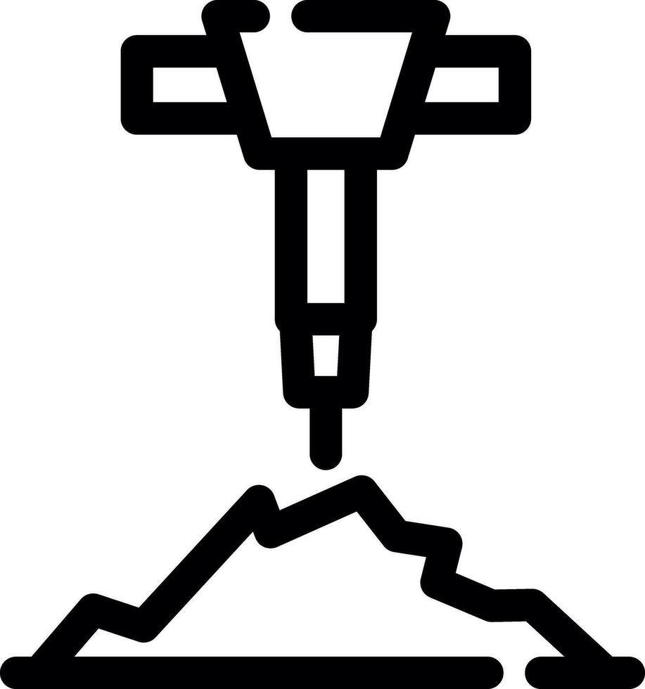Drill Creative Icon Design vector