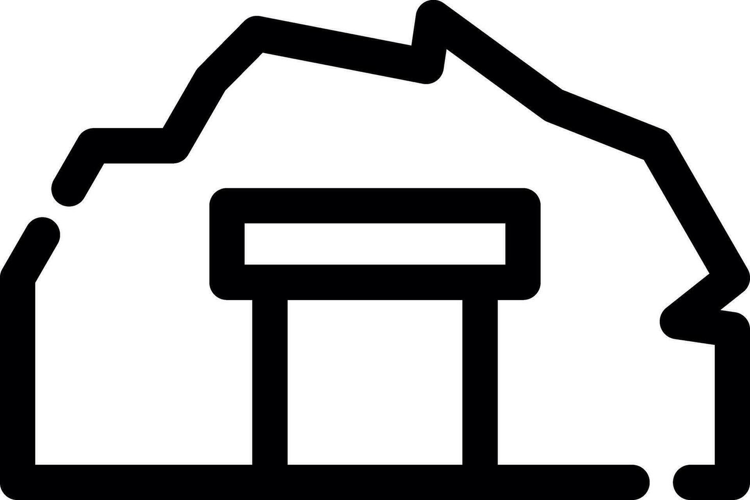 Gold Mine Creative Icon Design vector