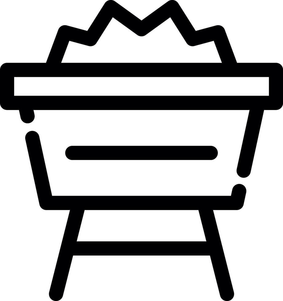 Mine Cart Creative Icon Design vector