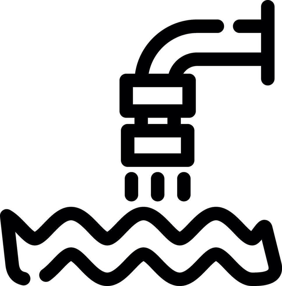 Waste Water Creative Icon Design vector