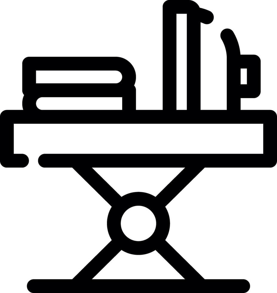 Iron Table Creative Icon Design vector