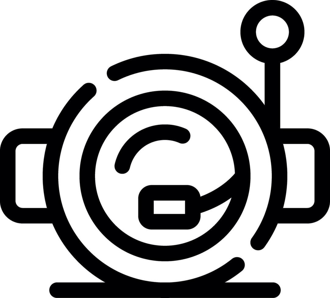 Astronaut Helmet Creative Icon Design vector