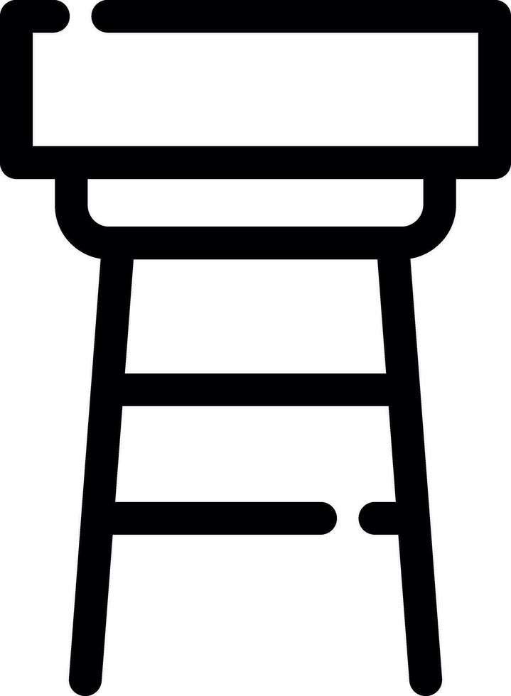 Stool Creative Icon Design vector