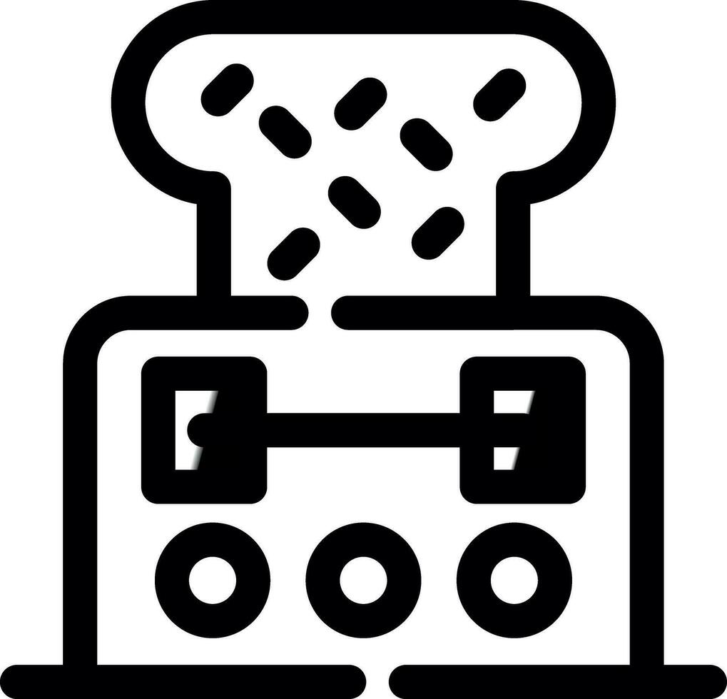 Toaster Creative Icon Design vector
