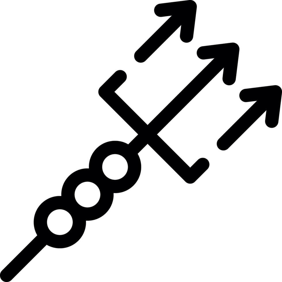 Trident Creative Icon Design vector
