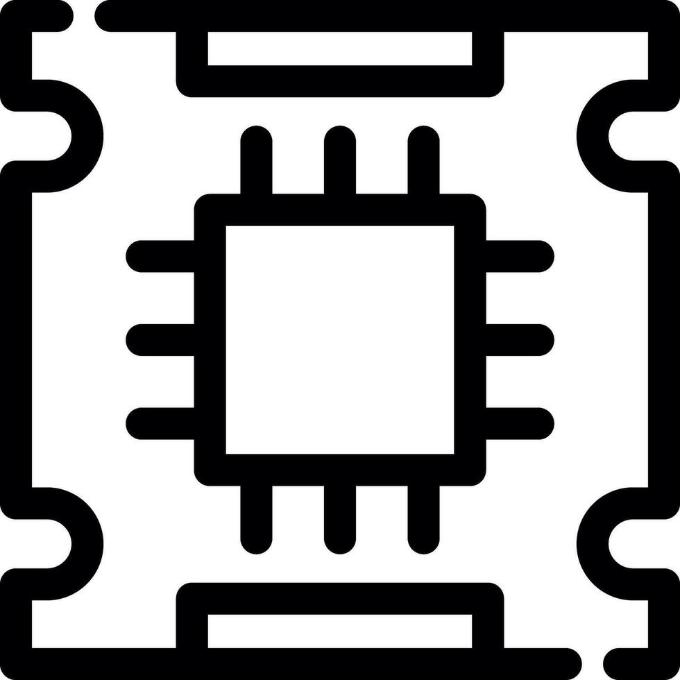 Processor Creative Icon Design vector