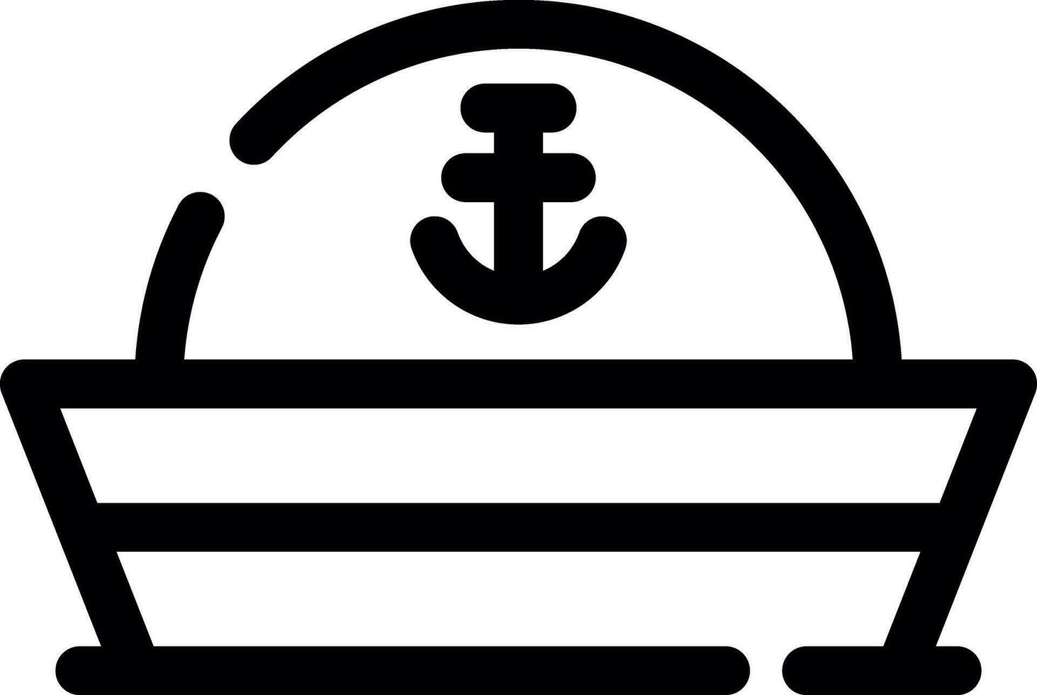 Sailor Hat Creative Icon Design vector