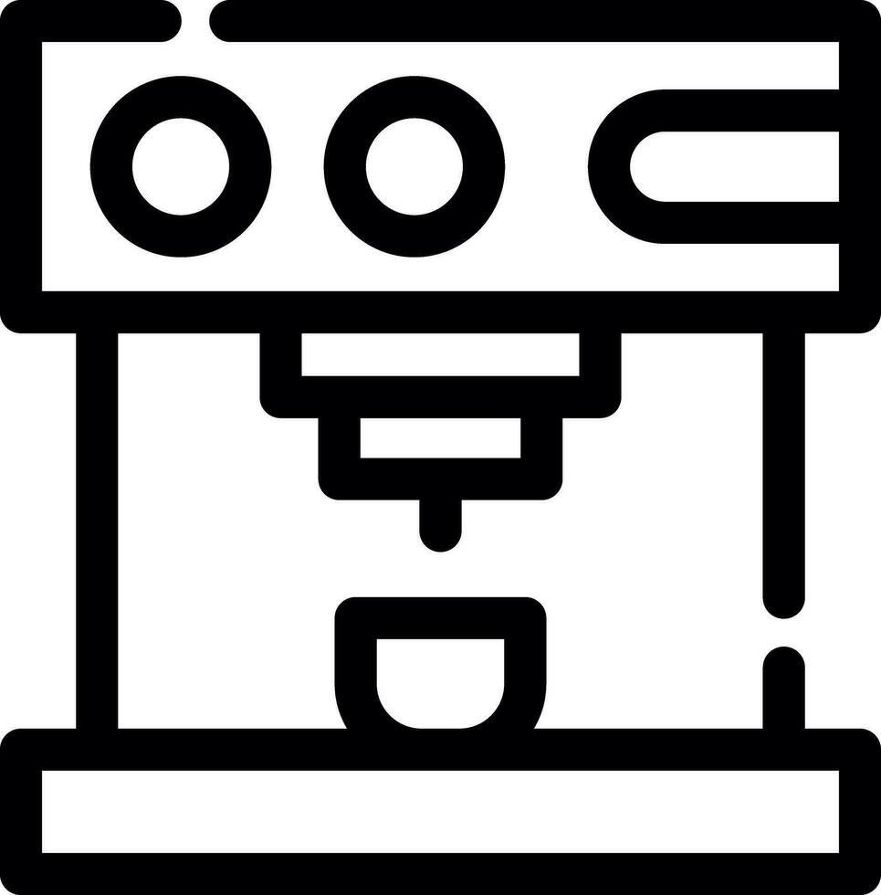 Coffee Machine Creative Icon Design vector