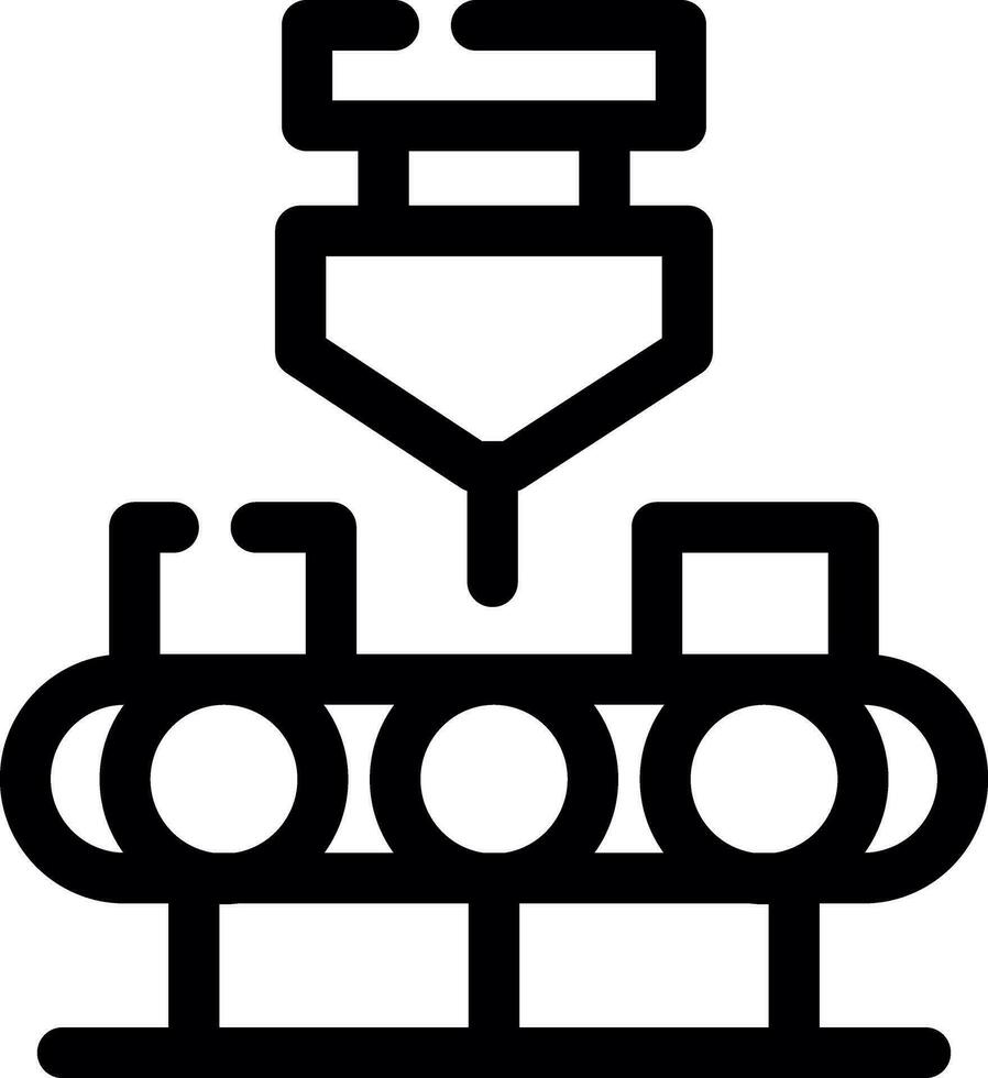 Conveyor Belt Creative Icon Design vector