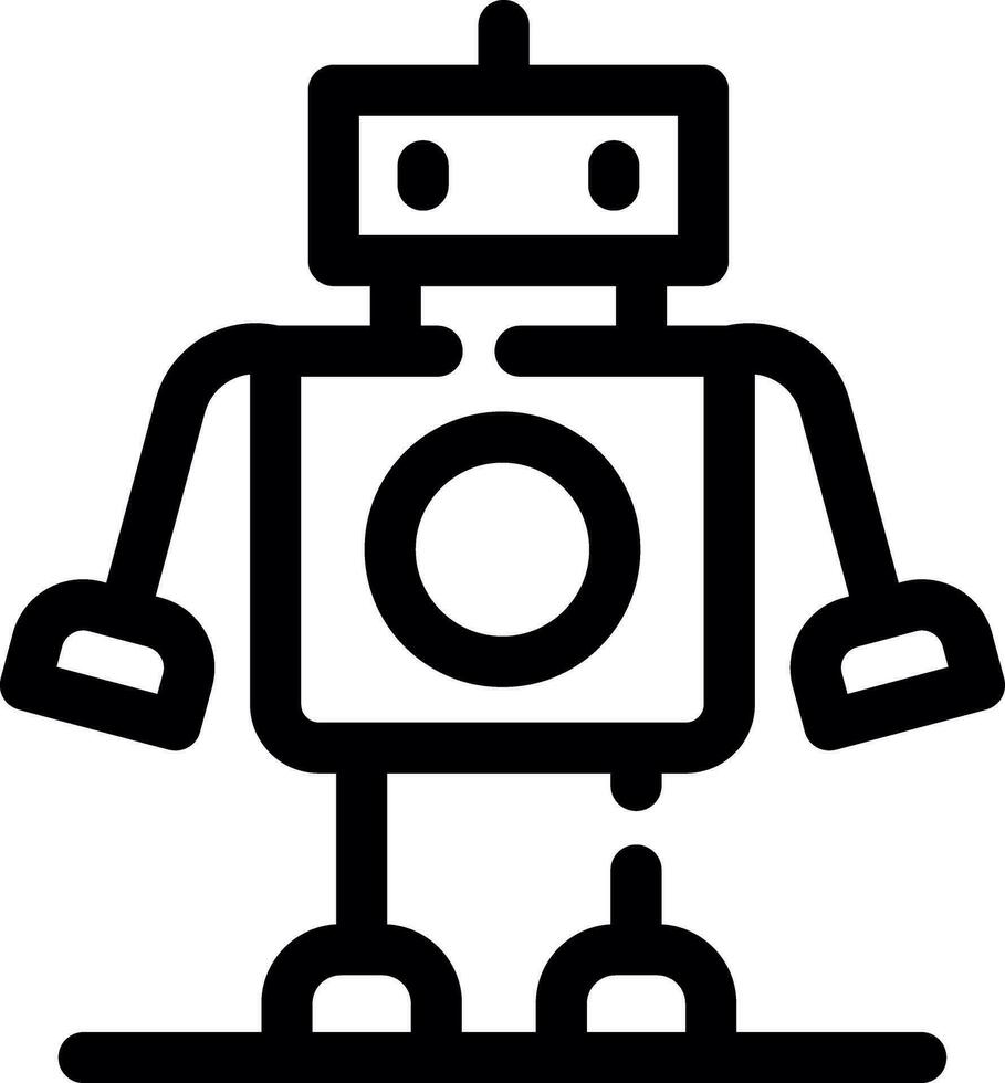 diseño de icono creativo robot vector