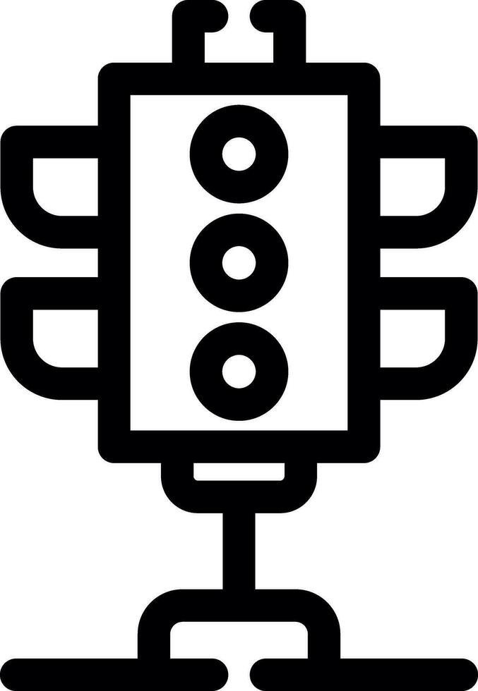 Traffic Lights Creative Icon Design vector