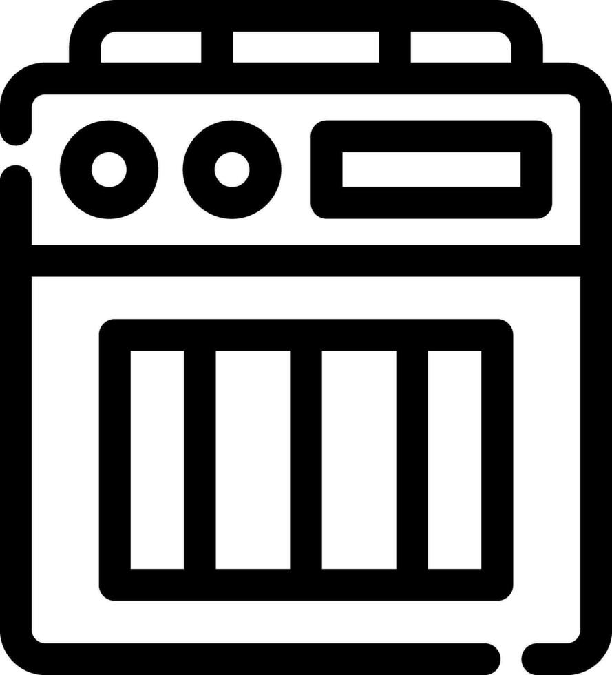 Amplifier Box Creative Icon Design vector