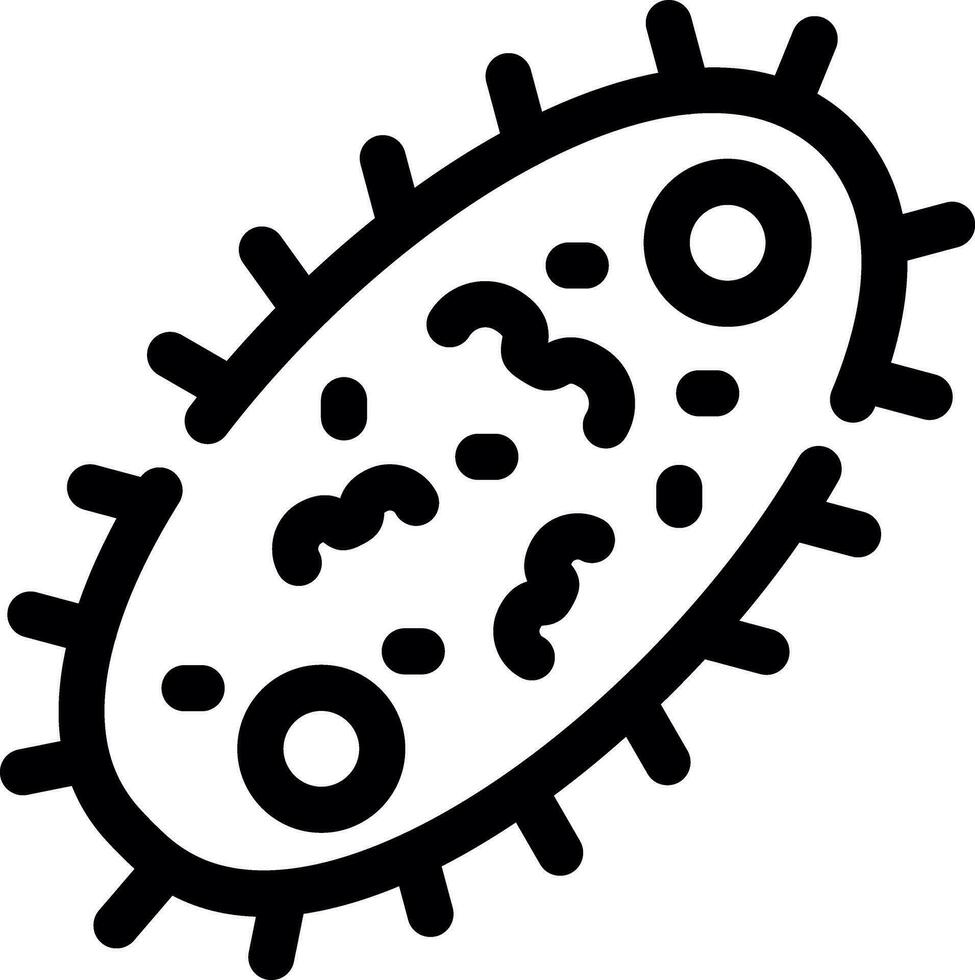 diseño de icono creativo de bacterias vector