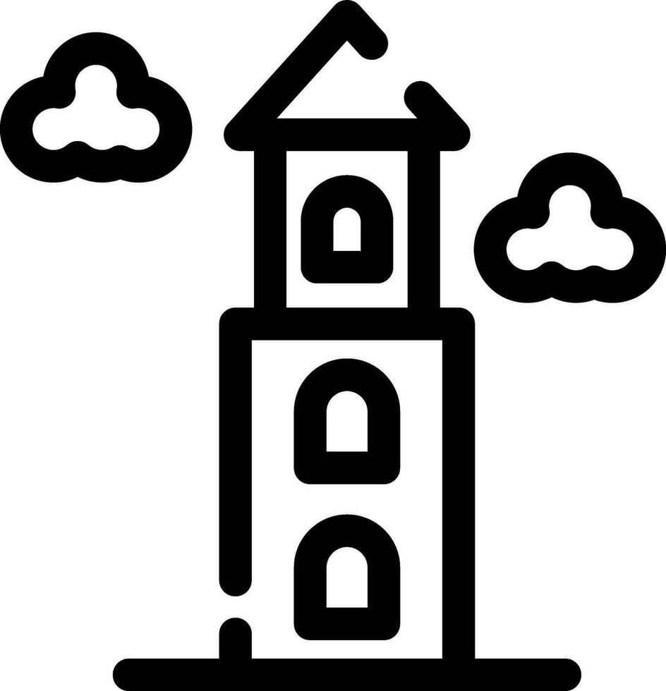 Tower Creative Icon Design vector