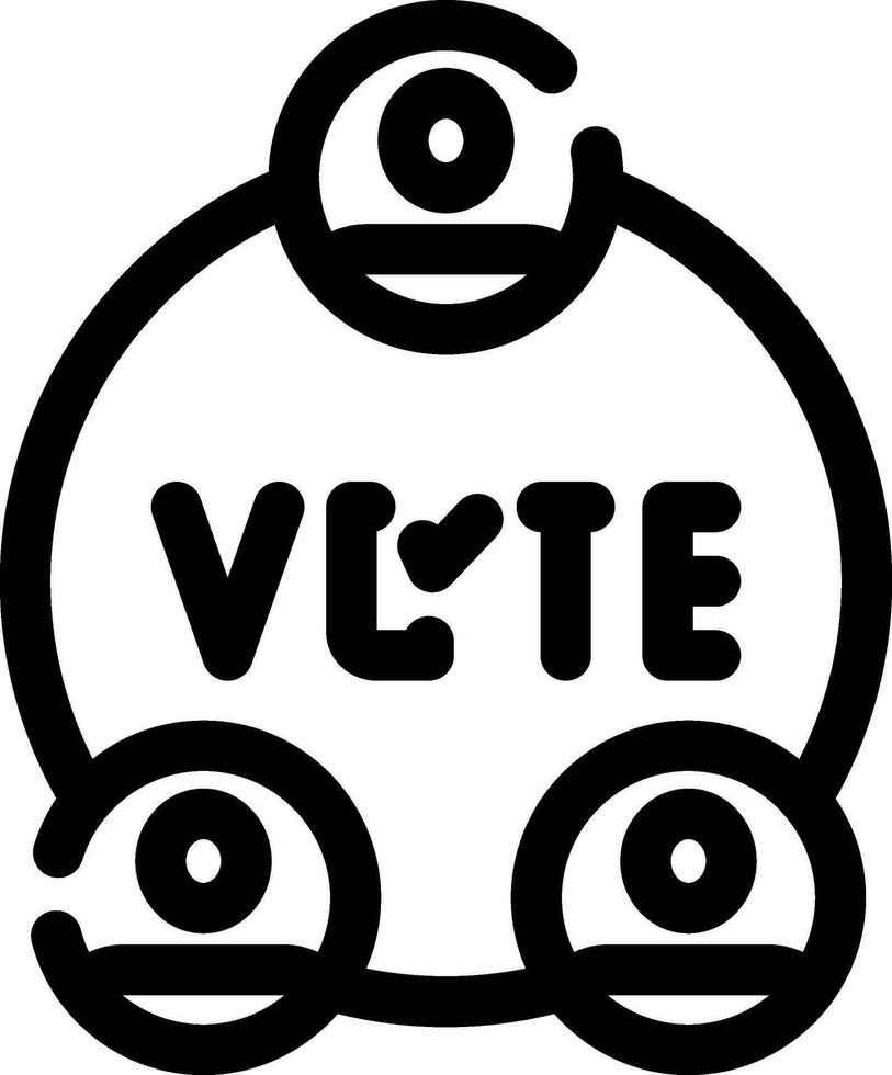 diseño de icono creativo de elecciones vector