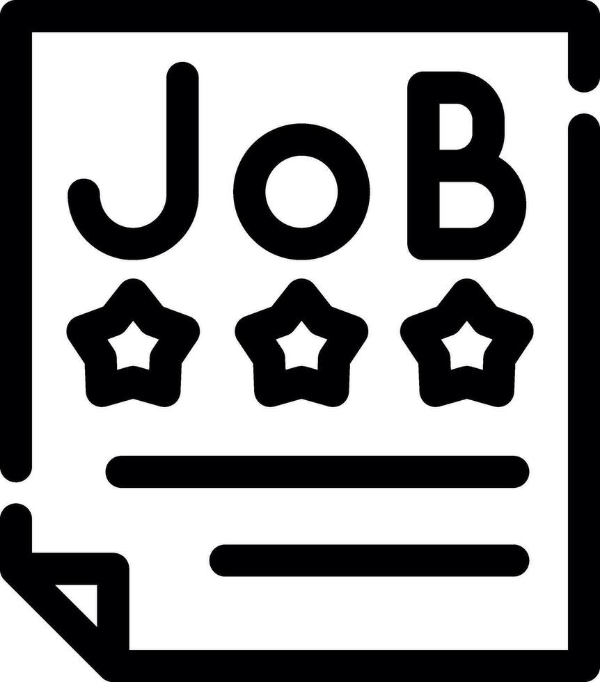 Job Offer Creative Icon Design vector