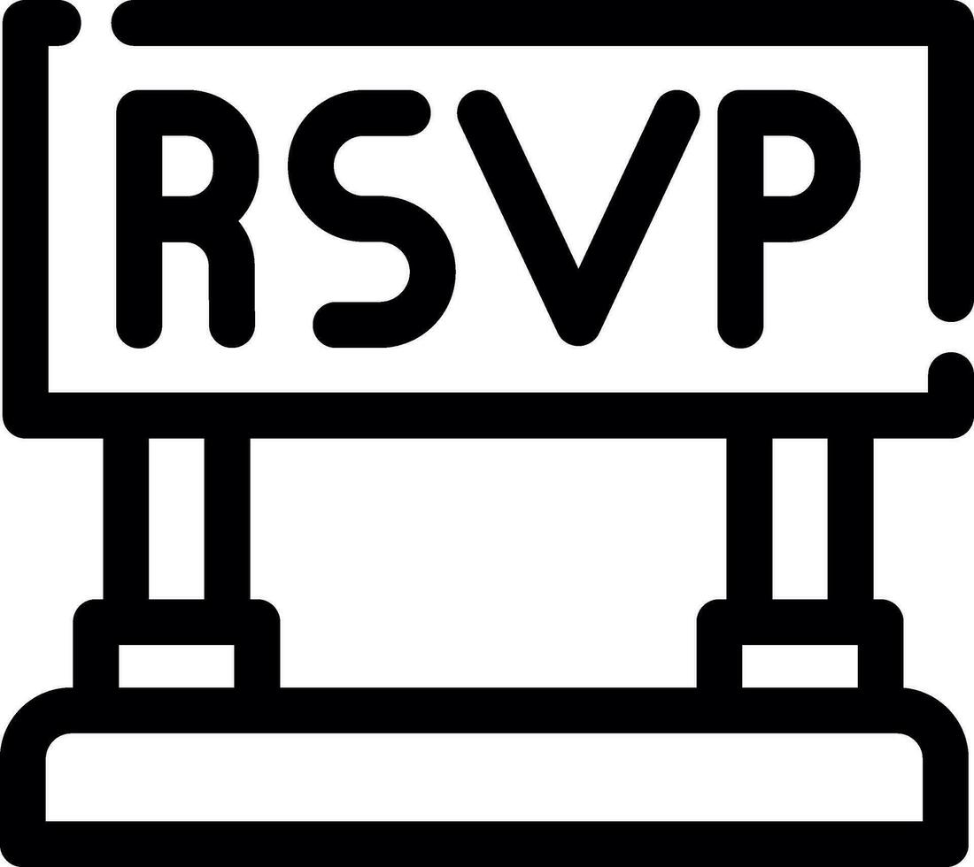 Rsvp Creative Icon Design vector