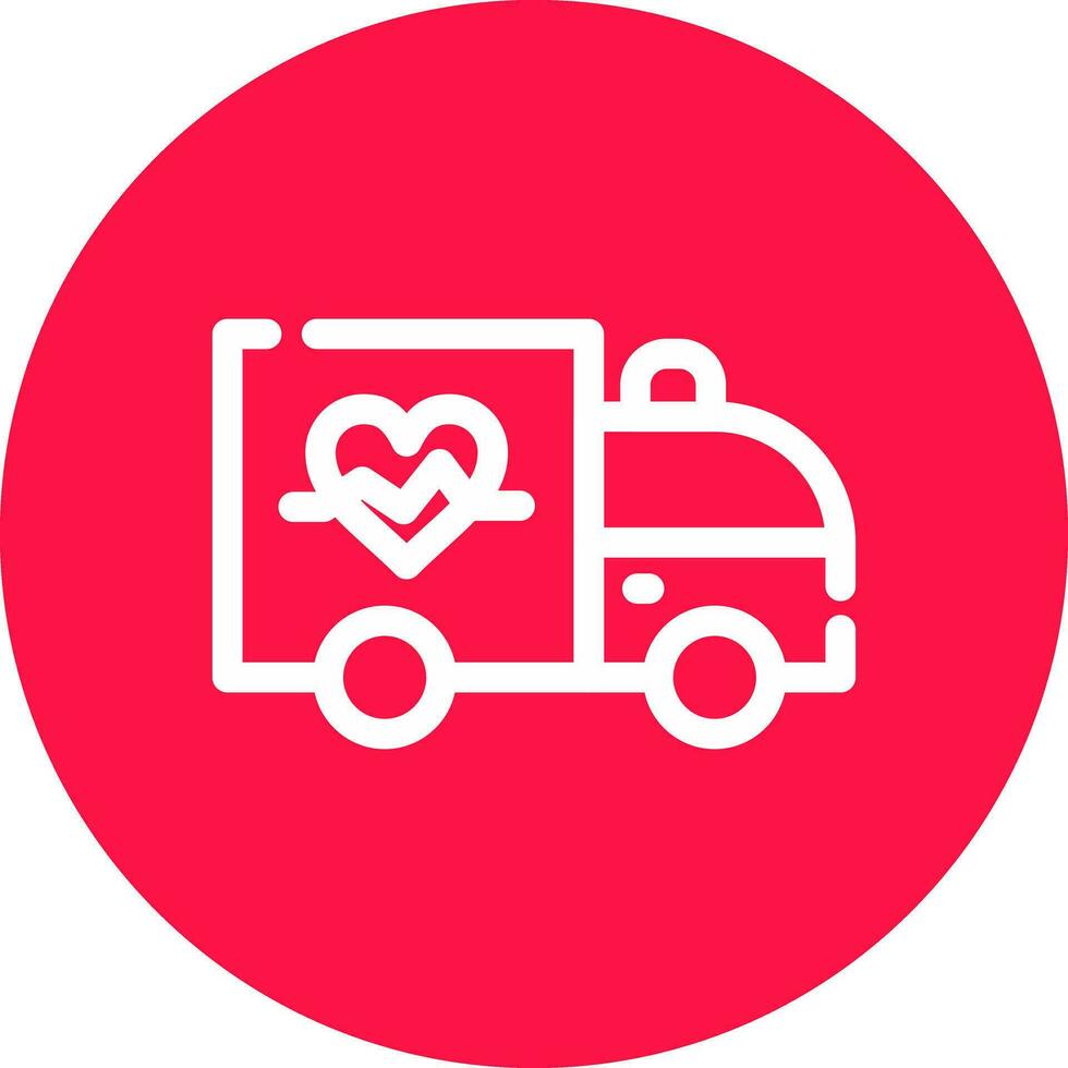 Ambulance Creative Icon Design vector