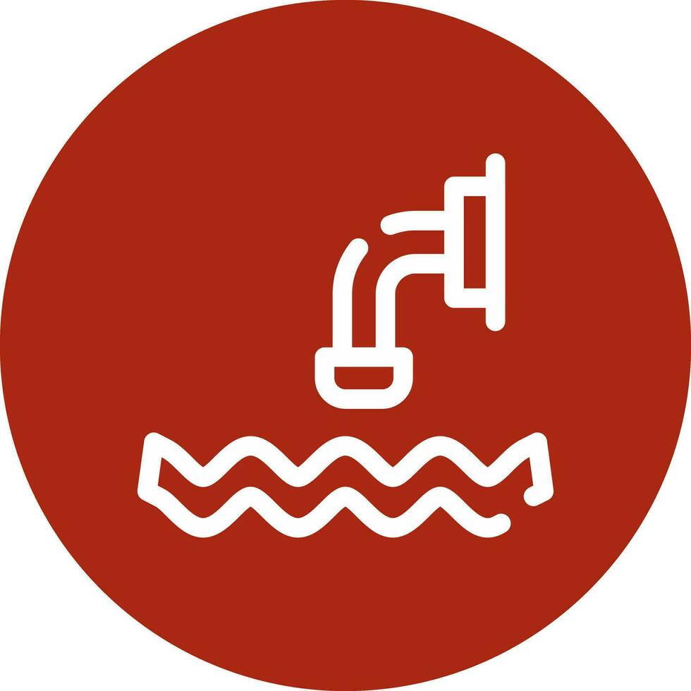 Waste Water Creative Icon Design vector