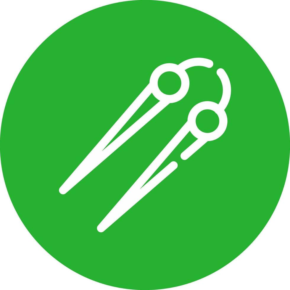 Knitting Needles Creative Icon Design vector