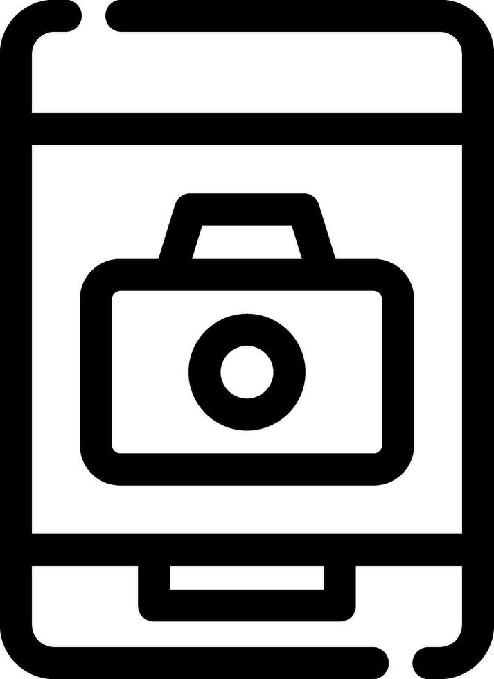 Phone Camera Creative Icon Design vector