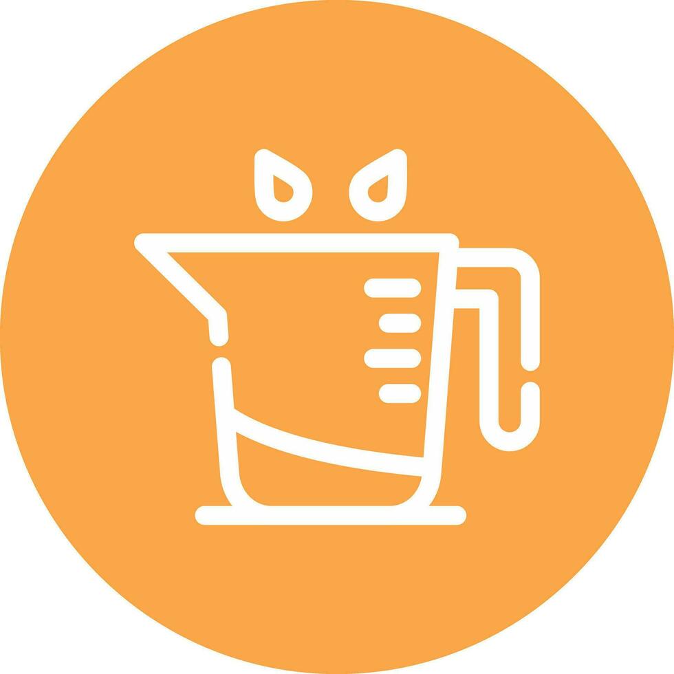 Measuring Glass Creative Icon Design vector