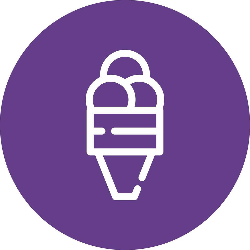 Ice Cream Creative Icon Design vector