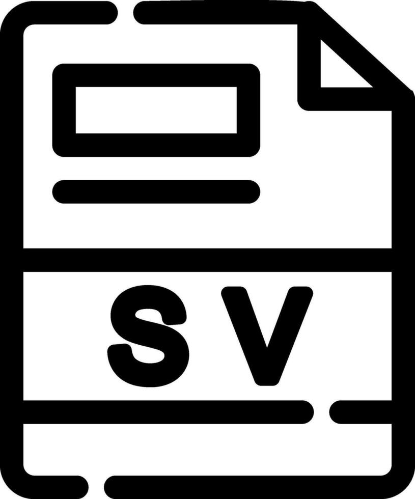 sv creativo icono diseño vector