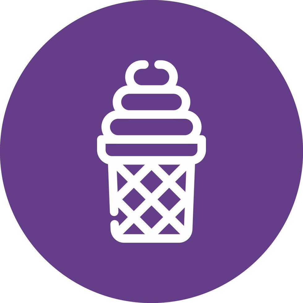 Ice Cream Creative Icon Design vector