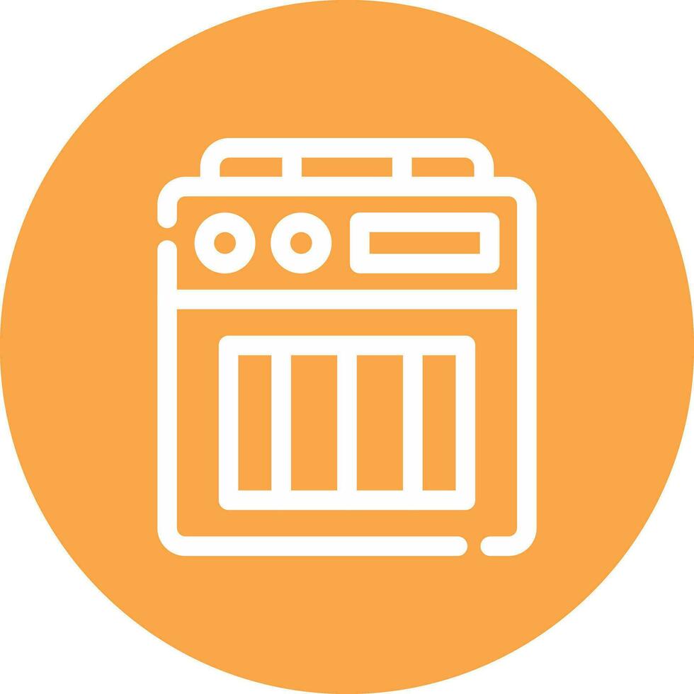 Amplifier Box Creative Icon Design vector