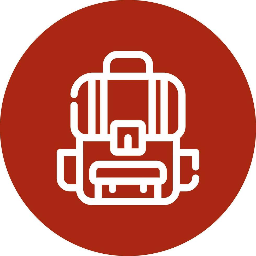 diseño de icono creativo de mochila vector