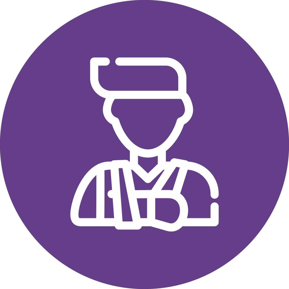 Injury Creative Icon Design vector