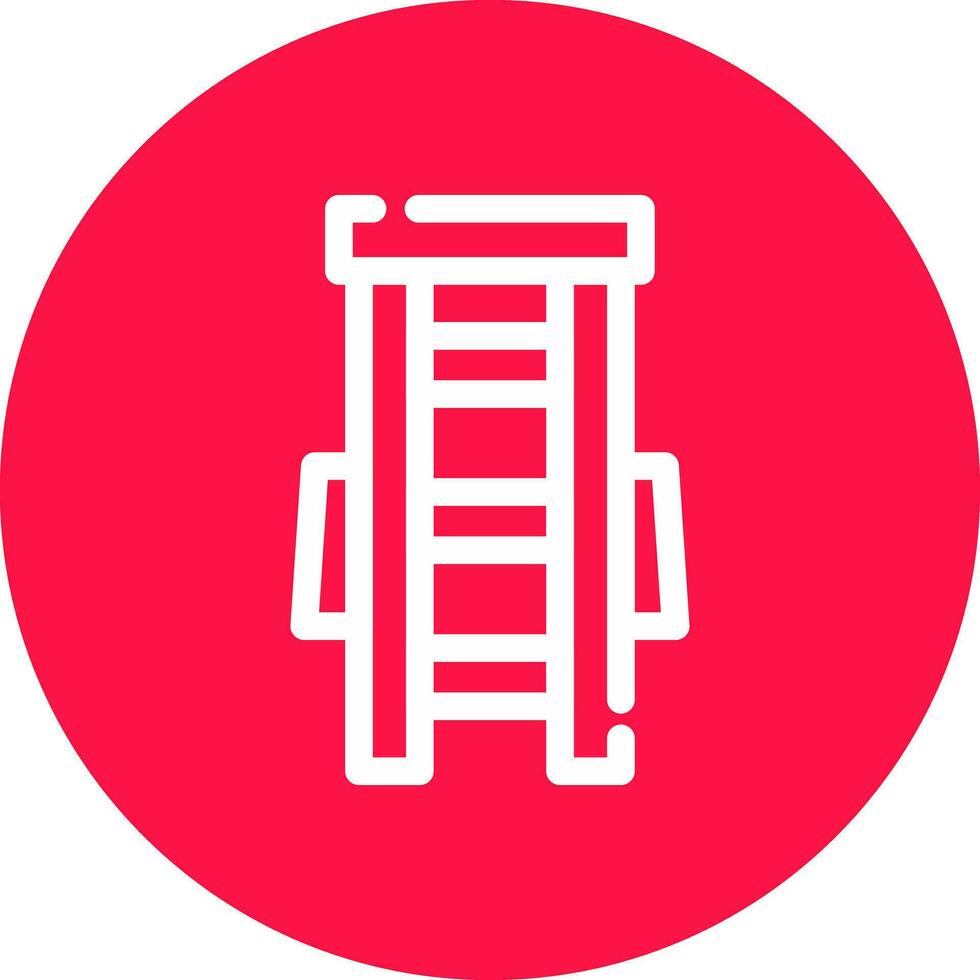 diseño de icono creativo de escalera vector