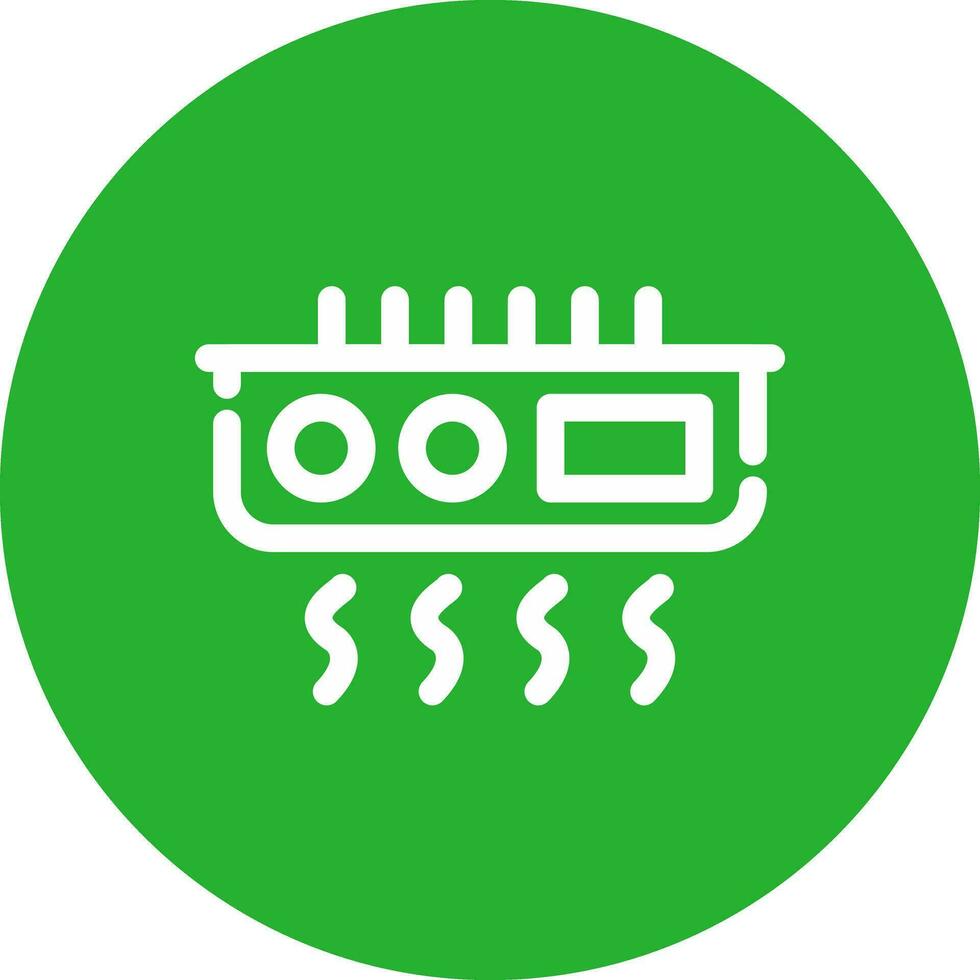 Smoke Detector Creative Icon Design vector