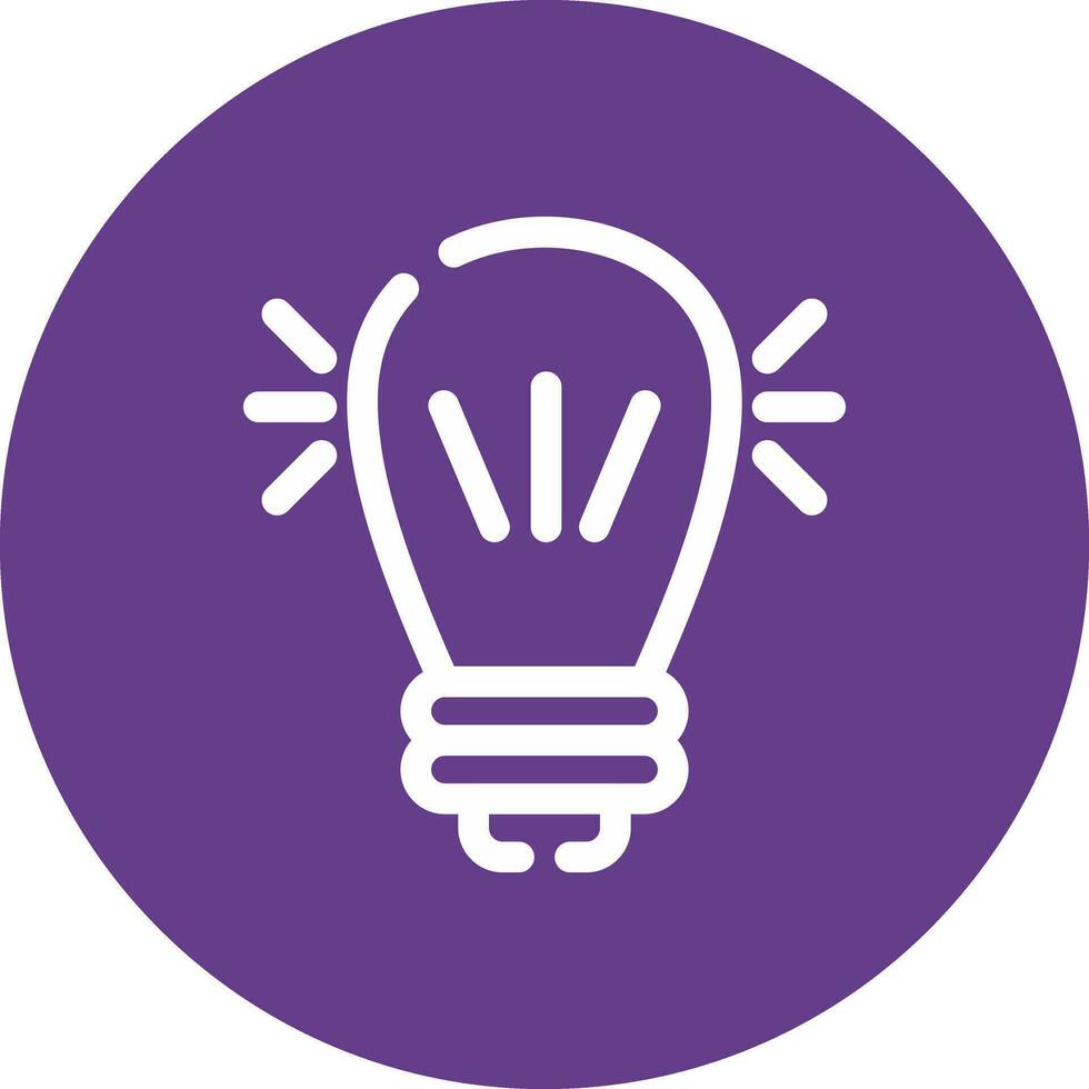 Led Lamp Creative Icon Design vector
