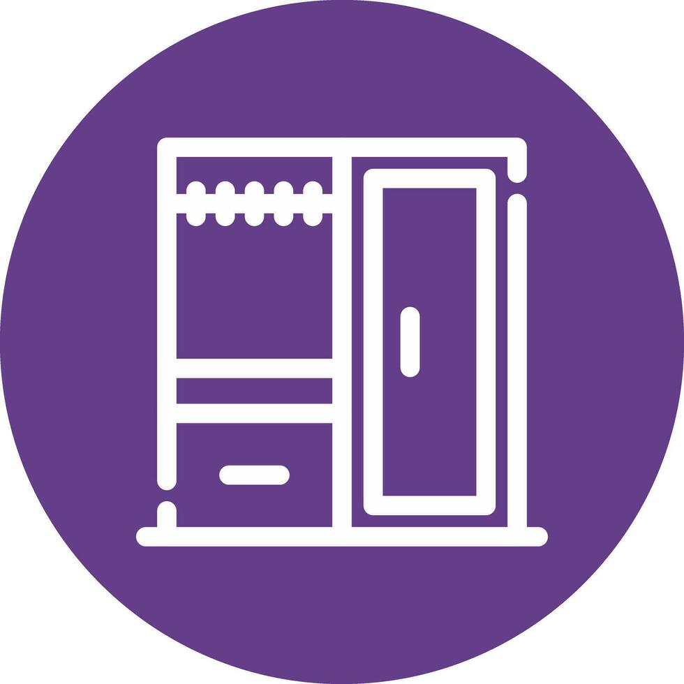 Wardrobe Creative Icon Design vector