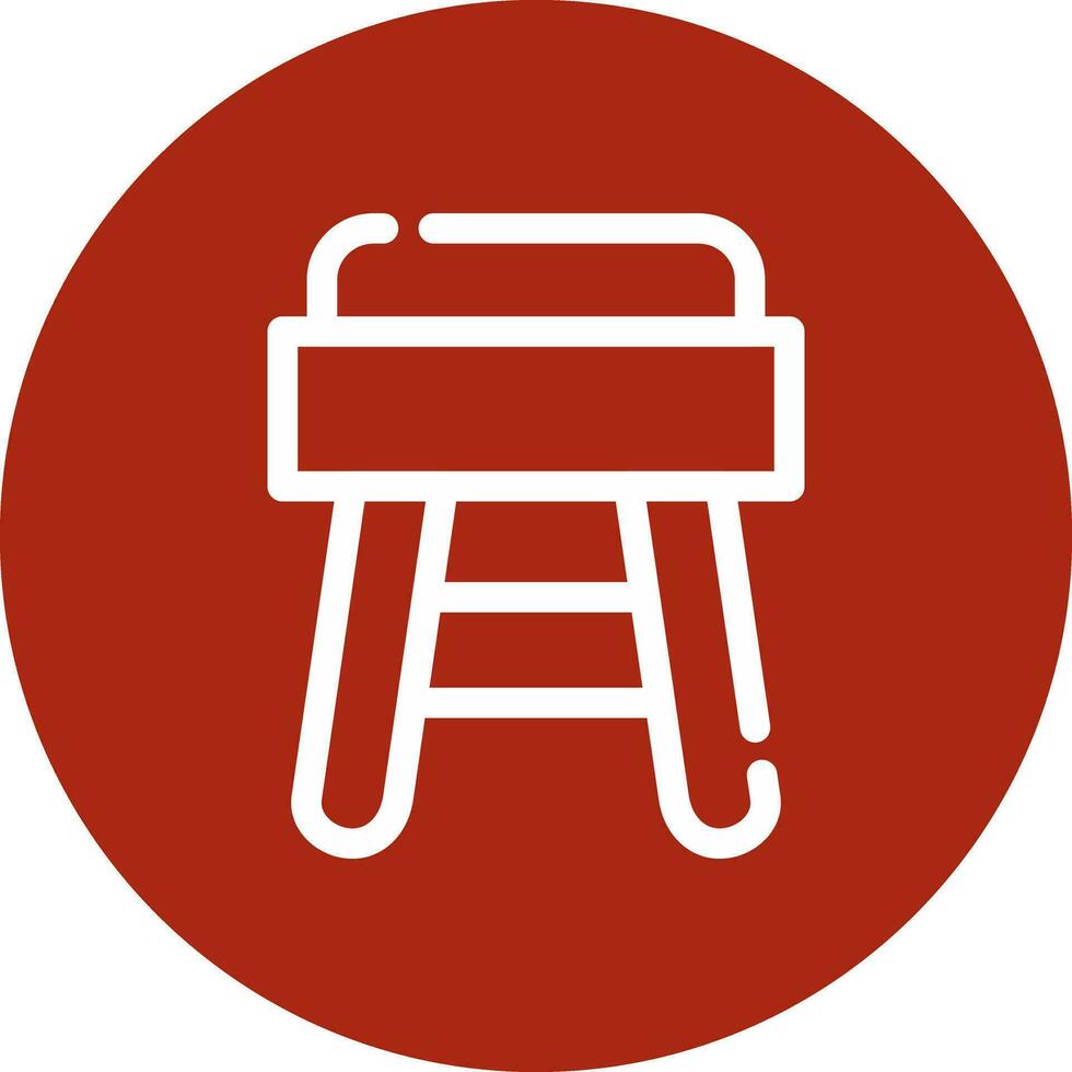 Stool Creative Icon Design vector