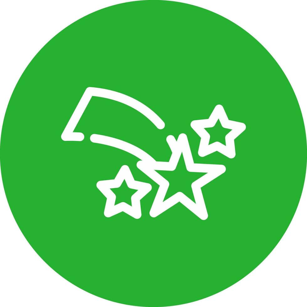 Shooting Star Creative Icon Design vector