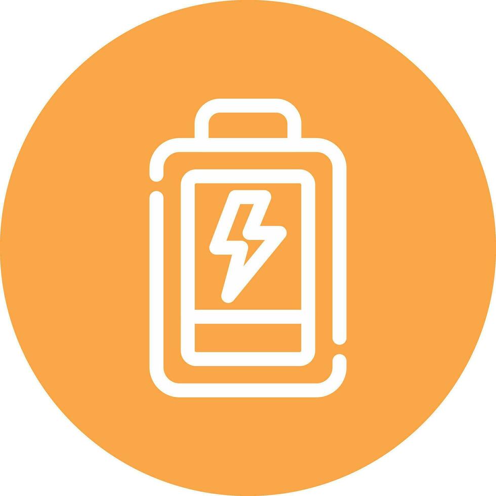 Low Battery Creative Icon Design vector